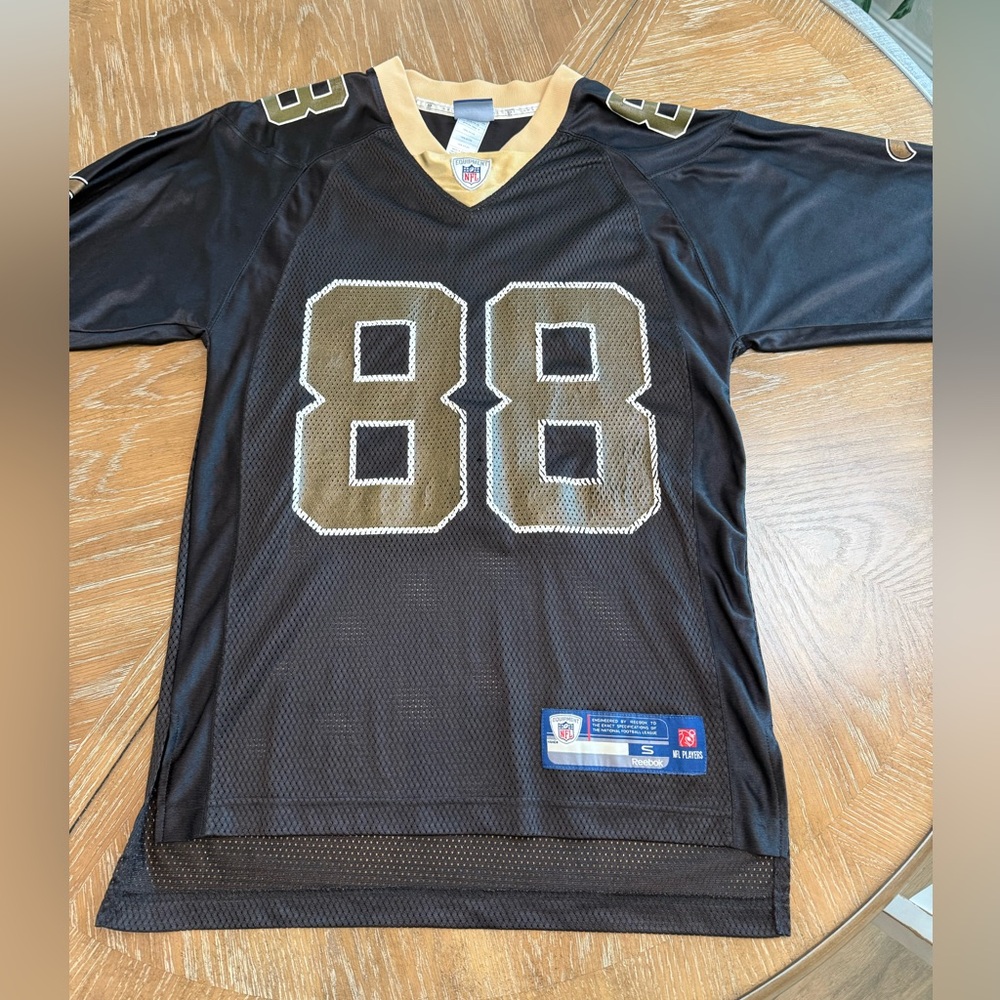 New Orleans Saints Reebok Black and Gold NFL Shockey 88 Jersey